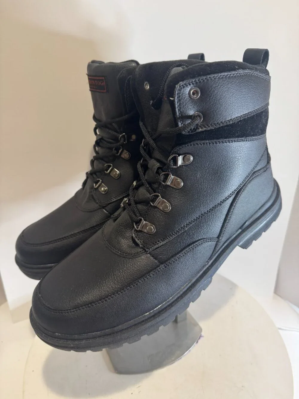 London Fog Camden Leather Upper Men's Winter Boots size 13